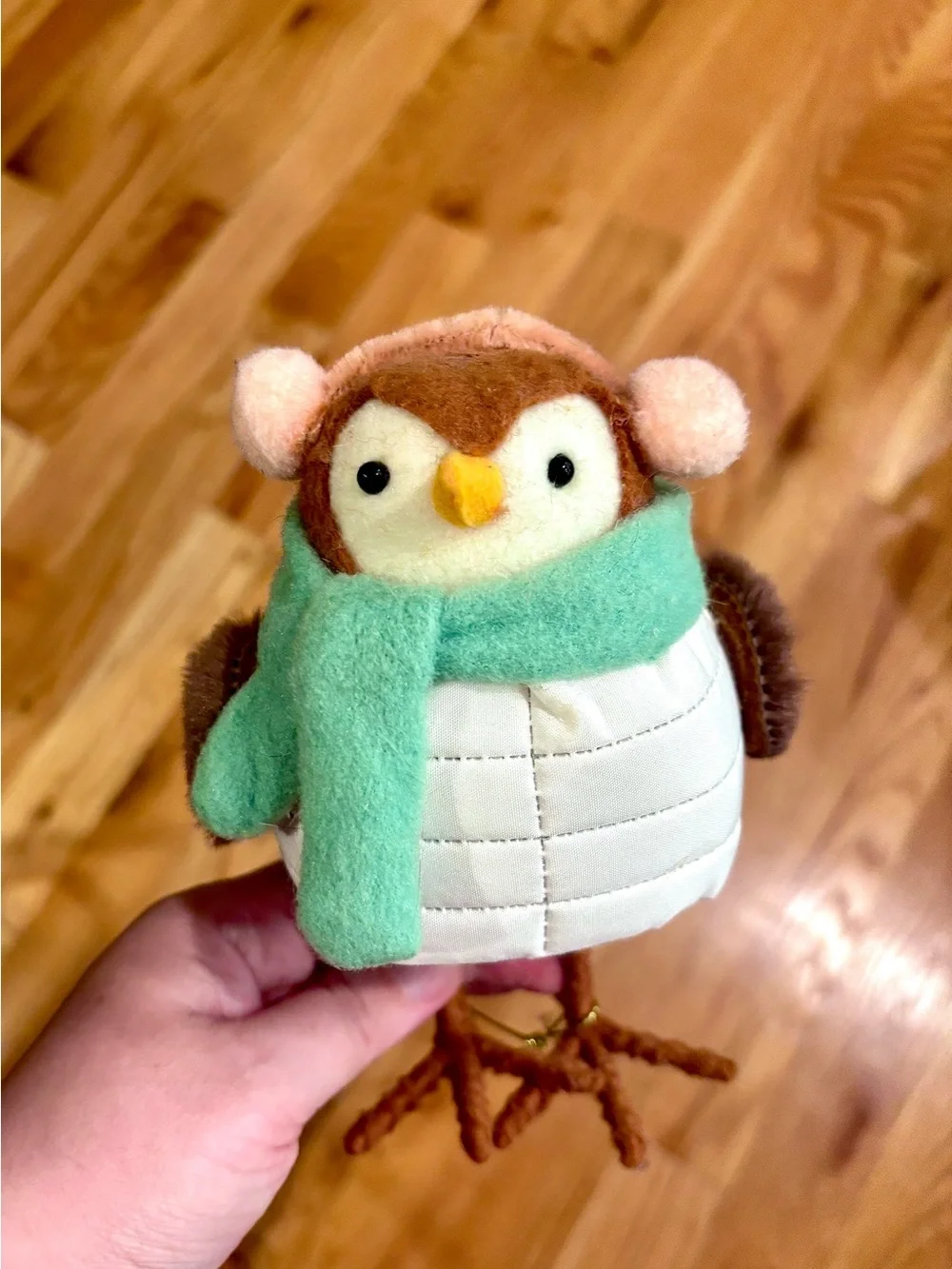 Target 2023 Featherly Friends bird, white vest, green scarf